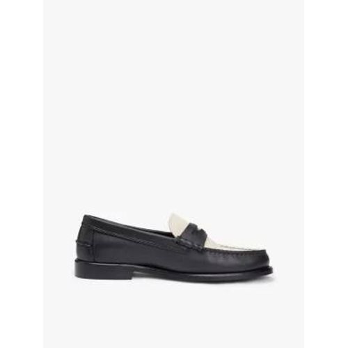Mocassins Motif Coloursblock En Cuir