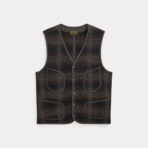 Gilet En Laine Et Coton À Motif Écossais