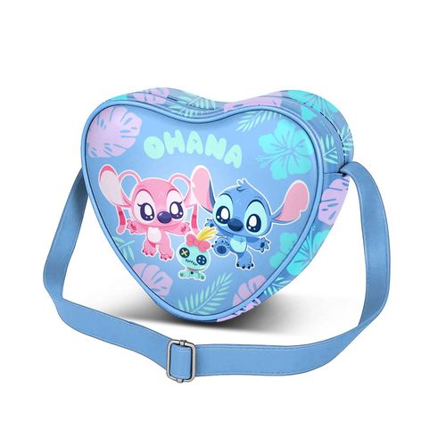 Sac à Bandoulière Coeur Casual - Disney Lilo et Stitch Jolly - Bleu - Taille Unique