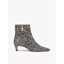 Bottines Motif Léopard Des Neiges