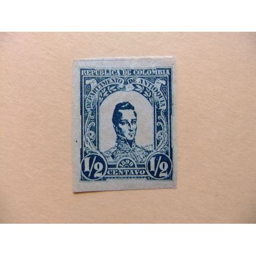 89 Colombia Antioquia 1899 / General Cordoba / Yvert 100 (*) Sin Dentar Aminci