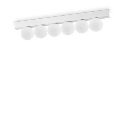 Ideal Lux Ping Pong Plafonnier Globe 6 Lumières Blanc 1500lm 3000k