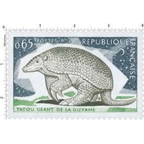 Protection De La Nature : Tatou Géant De La Guyane Et Aigrette Gazette La Paire Année 1974 N° 1819 1820 Yvert Et Tellier Luxe
