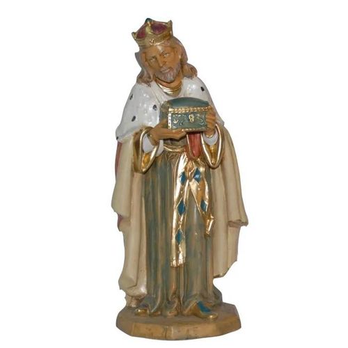 RE MAGIO MELCHIORRE 30CM IN RESINA EUROMARCHI STATUINA PRESEPE