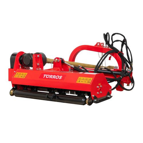 Broyeur d'accotement latéral avec déport hydraulique 125 cm - Inclinable à la verticale - Cardan et attelage trois points - Série moyenne Torros KPV125