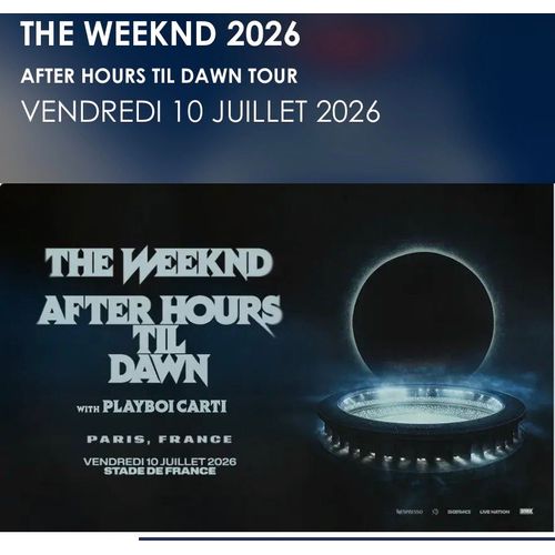 Billet Concert The Weeknd