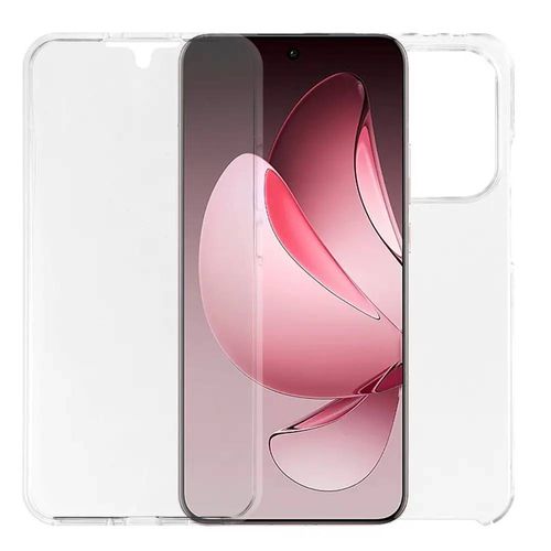Coque Pour Oppo Reno 13 5g - Housse Etui Silicone Gel 360 Integrale + Film Ecran - Transparent