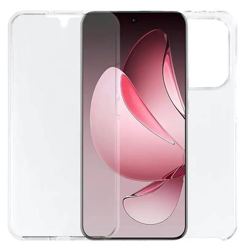 Coque Pour Oppo Reno 13 5g - Housse Etui Silicone Gel 360 Integrale + Verre Trempe - Transparent