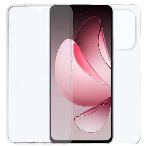 Coque Pour Oppo Reno 13 F / 13 Fs 5g - Housse Etui Silicone Gel 360 Integrale + Verre Trempe - Transparent