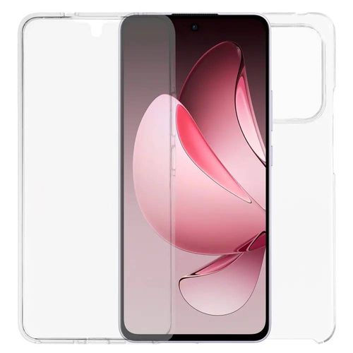 Coque Pour Oppo Reno 13 F / 13 Fs 5g - Housse Etui Silicone Gel 360 Integrale + Film Ecran - Transparent