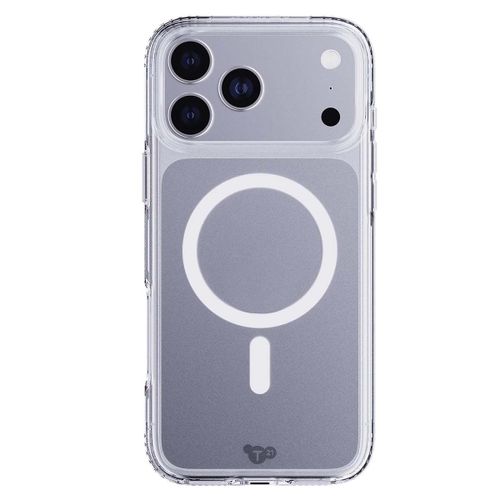 Coque MagSafe Antichoc pour iPhone 17 Pro Max avec Bords Surélevés Tech21 Transparent