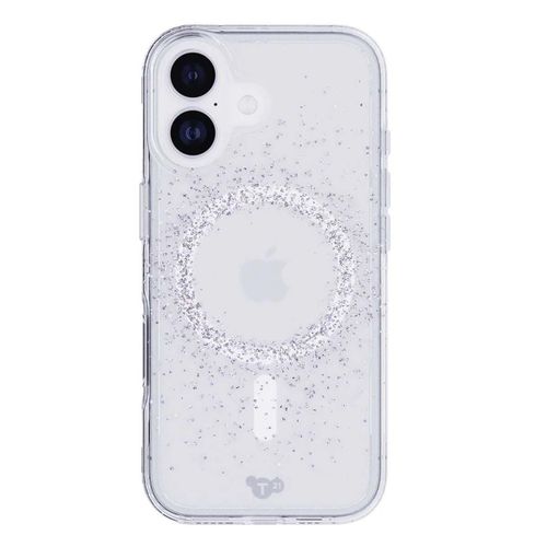 Coque EvoSparkle Focus pour iPhone 17 MagSafe avec Paillettes Tech21 Transparent