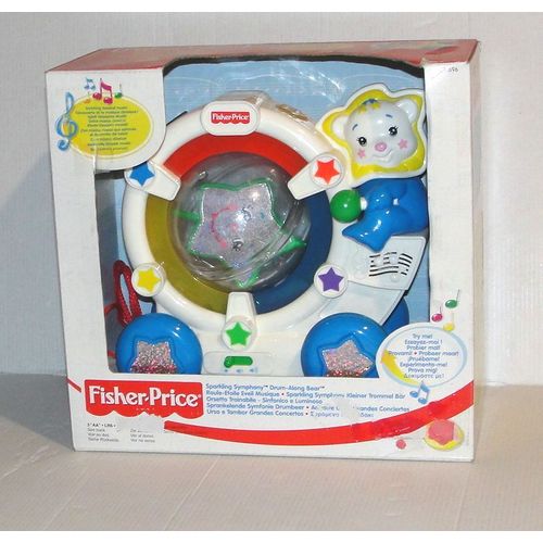 roule etoile musical lumineux fisher price jouet a tirer