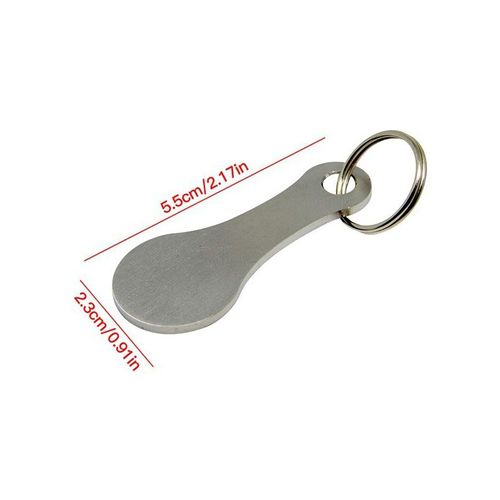Anneau Pour Porte-Clés En Métal,Alliage D'aluminium,Couleur Argent,Jeton De Panier,Accessoires De Décoration,Crochet - Type 1 Pcs-General Brand