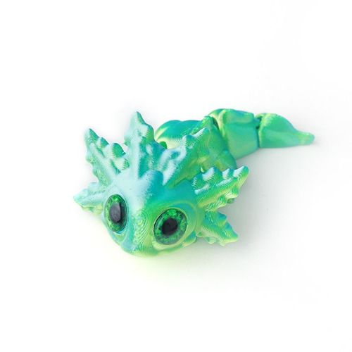 Figurines De Salamandre Imprimées En 3d,Yeux De Simulation Mobiles Multi-Articulaires Pour Accessoires De Maison,Cadeau Pour Enfants,Décoration De Salon #K-General Brand
