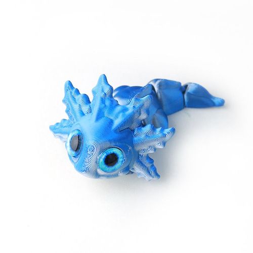 Figurines De Salamandre Imprimées En 3d,Yeux De Simulation Mobiles Multi-Articulaires Pour Accessoires De Maison,Cadeau Pour Enfants,Décoration De Salon #O-General Brand