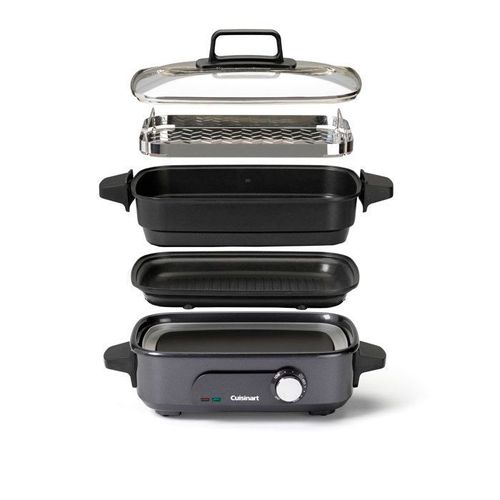 Multicuiseur - CUISINART - GRMC3E - 1400 Watts - Acier inoxydable - Température réglable 90-220°C