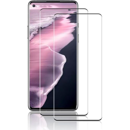 TRAHOO-Verre Trempé pour Oneplus 10 Pro,2 Pièces film trempées [3D Incurvé Couverture Complète][Haute Sensibilité] [Sans Bulless] protection ecran film