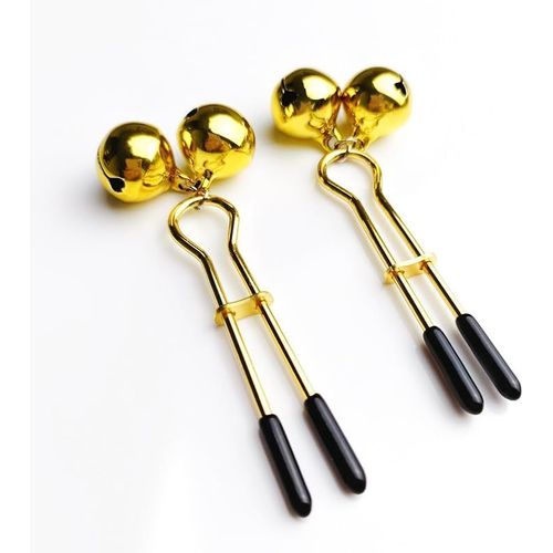 Kalanka-1 Paire De Pinces À Tétons Avec Cloches Bijoux Clips Chaîne Lèvres Poitrine Pour Femmes Jouets Bdsm Extrêmes Sm Érotiques Cadeaux Noël