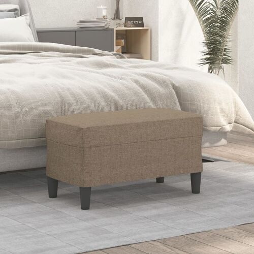 Vidaxl Banc Taupe 70x35x41 Cm Tissu