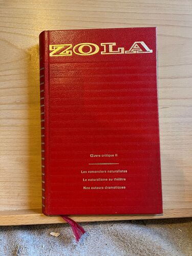 Emile Zola Oeuvre Critique Volume Ii Cercle Du Livre Précieux 1958