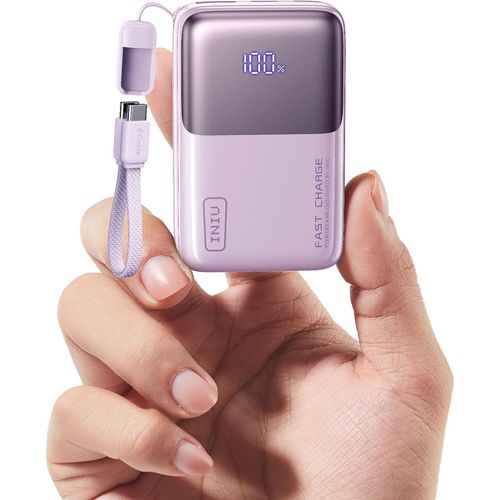 Power Bank, 45 W 10 000 Mah Mini Batterie Externe Pour Ordinateur Portable, Avec C¿Ble Usb-C Puissant, Chargeur Portable Usb C In&out, Batterie Pour Iphone 16/15/14/13, Samsung, Google, Macbook