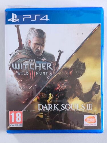Jeu de collection rare ¿ The Witcher 3 + Dark Souls III ¿ Édition double PS4