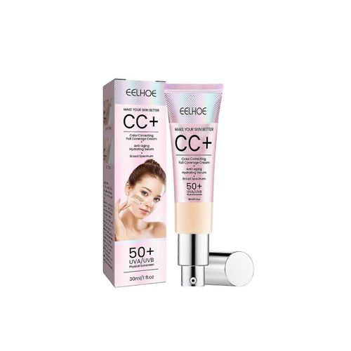 Crème Cc Réparatrice Visage, Anti-Cernes Naturel, Résistante À L'eau, Hydratante Et Réparatrice, Éclaircissante Pour La Peau 