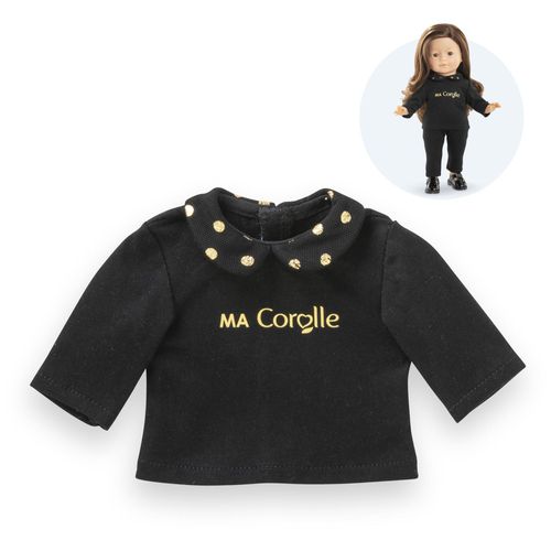 Corolle MC T-SHIRT NOIR & OR MANCHES LONGUES