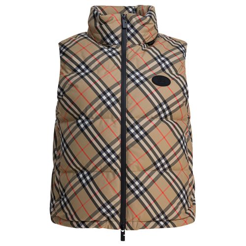 Doudoune Sans Manches Beige Burberry