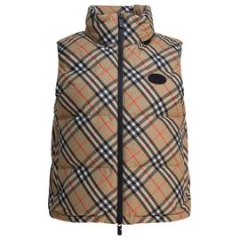 Doudoune Sans Manches Beige Burberry