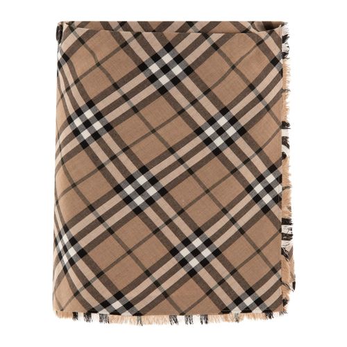 Kilt Mini En Mélange De Laine À Carreaux Beige Burberry