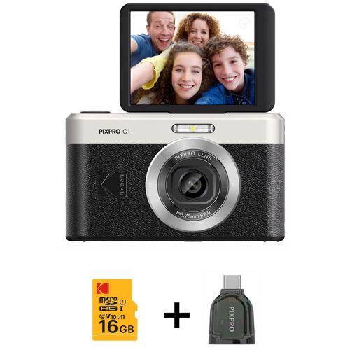 Kodak PIXPRO C1 1/3" Appareil-photo compact 13 MP CMOS 4160 x 3120 pixels Noir