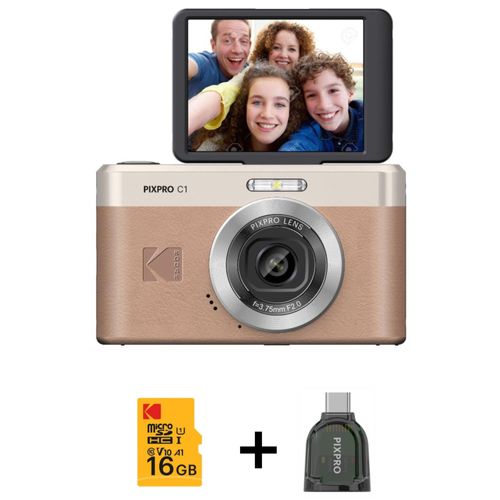 Kodak PIXPRO C1BN 1/3" Appareil-photo compact 13 MP CMOS 4160 x 3120 pixels Marron