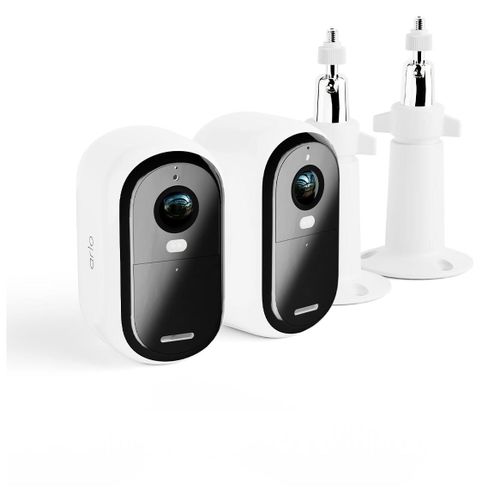 Arlo Essential Caméra de sécurité extérieure & 2 Support de fixation réglable, pack de 2