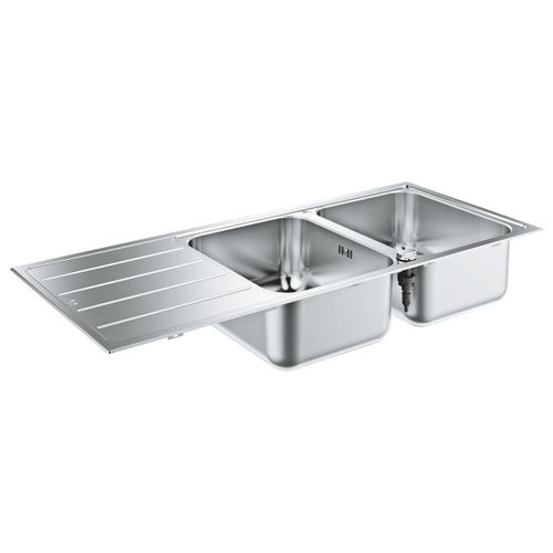 GROHE K500 80-S Evier à poser Rectangulaire Acier inoxydable