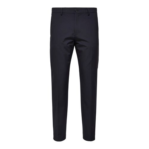 Selected Pantalon À Plis 'josh' Bleu Outremer