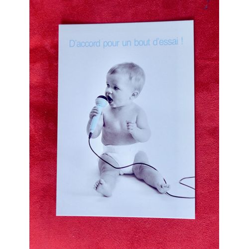 Ancienne Carte Postale Bebe Humour.D'Accord Pour Un Bout D'Essai! Collection Funny Kids. Cp Humour, Enfants.