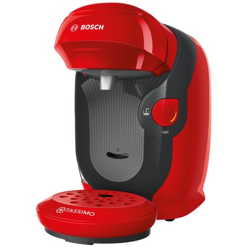 Machine multi-boissons Bosch TAS1103C3 - 1400 W - Café, Café crème, Cappuccino, Chocolat chaud, Espresso, Lait chaud, Latte Macchiato, Thé - Rouge