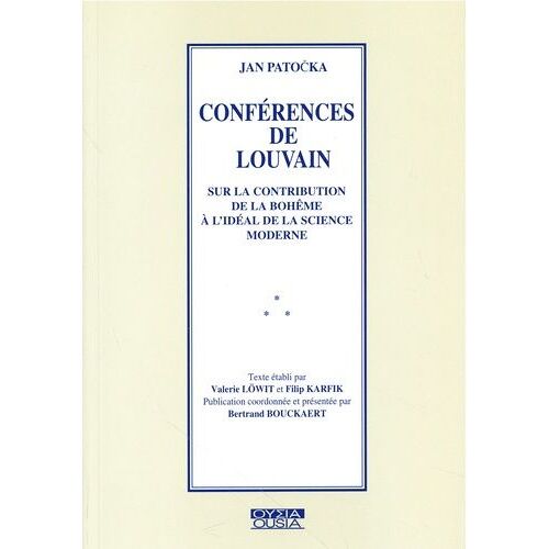 Conférences De Louivain Sur La Contribution De La Bohême À L'idéal De La Science Moderne