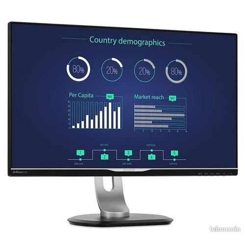 PHILIPS 258B6QUEB Moniteur 25" IPS QHD 16/9e 2560x1440 avec station d'accueil USB-C