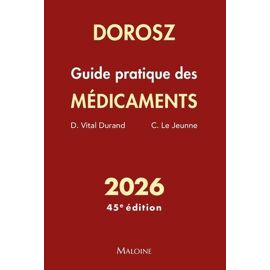 Guide Pratique Des Médicaments Dorosz