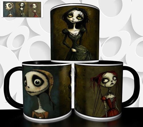 Mug Tasse À Café- Halloween Personnage Gothique Style Tim Burton 4895