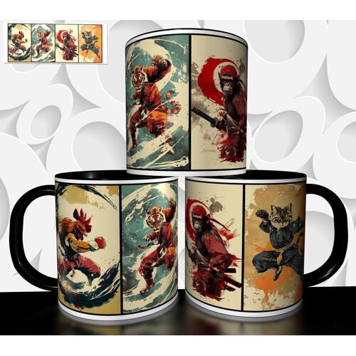 Mug Tasse À Café- Mug Artistique Animal Arts Martiaux 4499