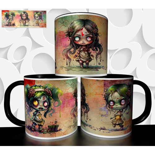 Mug Tasse À Café- Halloween Fillette Zombie 4493