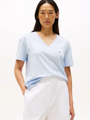 T-Shirt Texturé À Col En V Slub Mdrn V-Nk Ss T-Shirt/Sky Blue - Xl