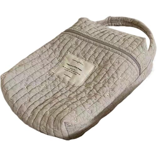 Organisateur De Sac À Langer, Organiseur De Couches - Sac À Langer En Coton Pour Chambre D'enfant, Matelassé, Sac À Langer, Organisateur De Couches Polyvalent Et Souple, Empileur De Couches Portable Pour Les Tétines