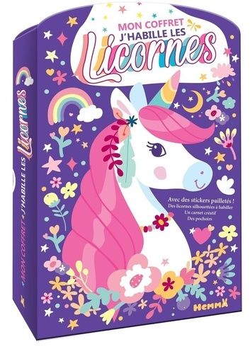 Mon Coffret J'habille Les Licornes - Avec Des Stickers Pailletés !