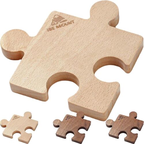 Lot De 4 Dessous De Verre Élégants En Bois Résistant À La Chaleur ¿ Dessous De Verre Durables En Hêtre Et Noyer Pour La Maison, Le Café Et L'extérieur