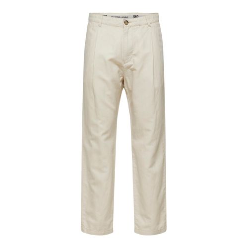 Selected Pantalon À Pince 'jones' Beige